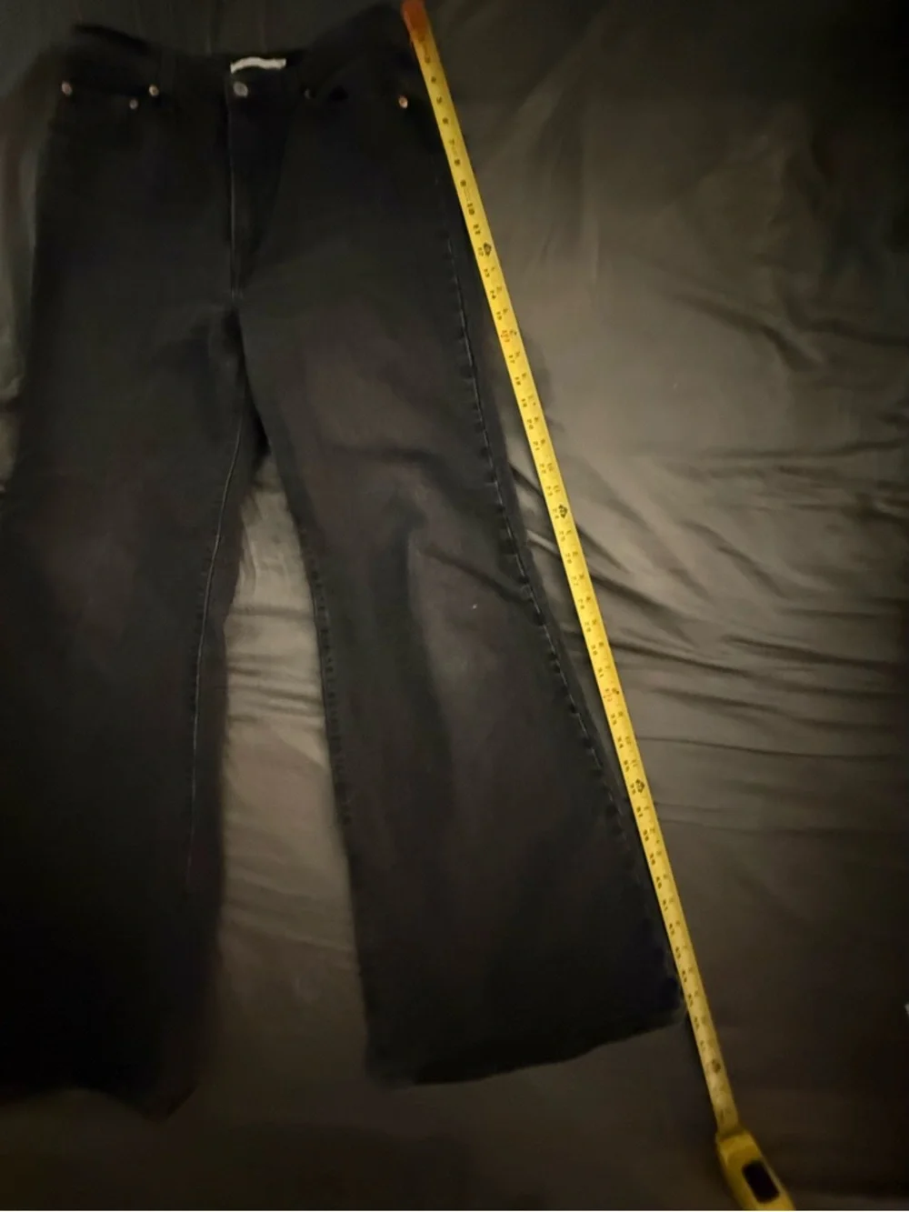 Levi’s RIBCAGE BELL WOMEN'S JEANS Black premium denim - Picture 11 of 13